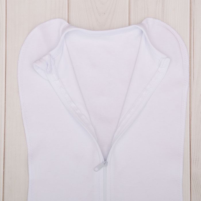 Трикотажная пелёнка "Кокон", цвет белый 12455