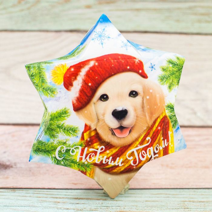 Коробка сборная фигурная "С Новым Годом, друг!", 12х14х4 см.