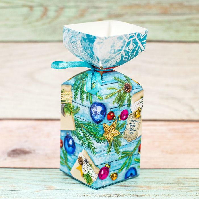 Коробка сборная фигурная "Тебе от меня", 6х6х6 см.