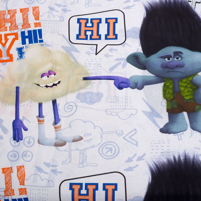 КПБ 1,5сп Цветан и Облачко 143*215, 150*214, 70*70 см 1 шт, бязь, хл100 120 гм