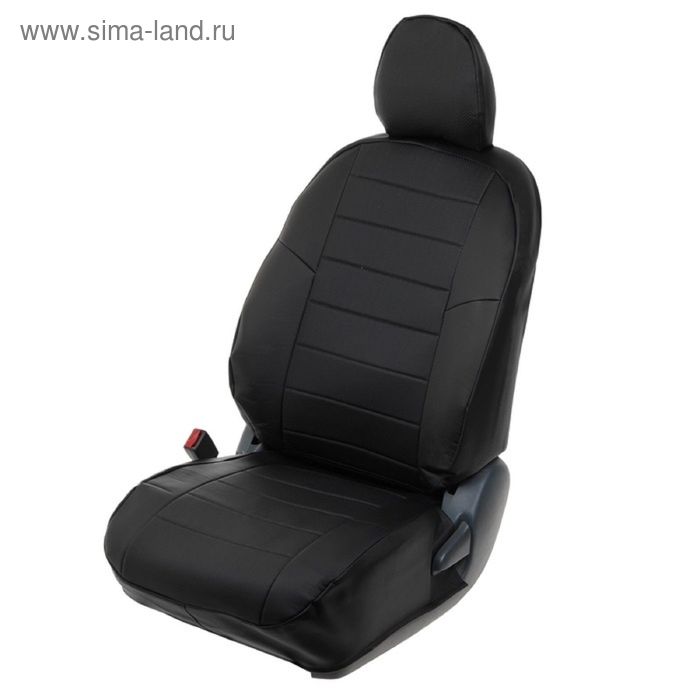 Авточехлы для Kia Sportage 40/60, 2015-, черный, экокожа, набор