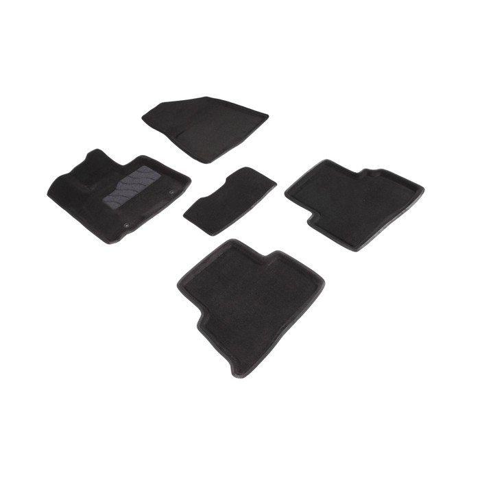 Коврик ворсовый для Kia Sportage IV, 2016-, Черный накладка декоративная на низ переднего бампера для kia sportage iv 2016