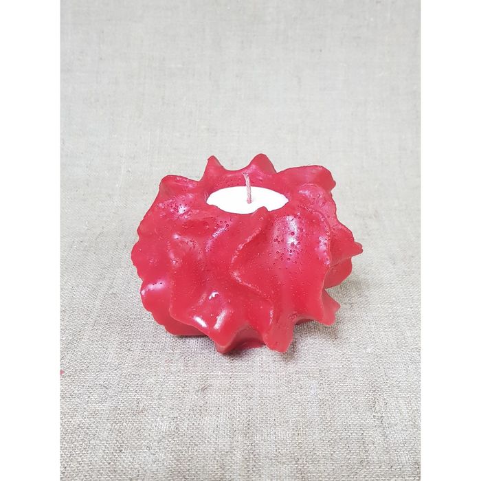 Свеча "Коралл" 12*8,5 красная