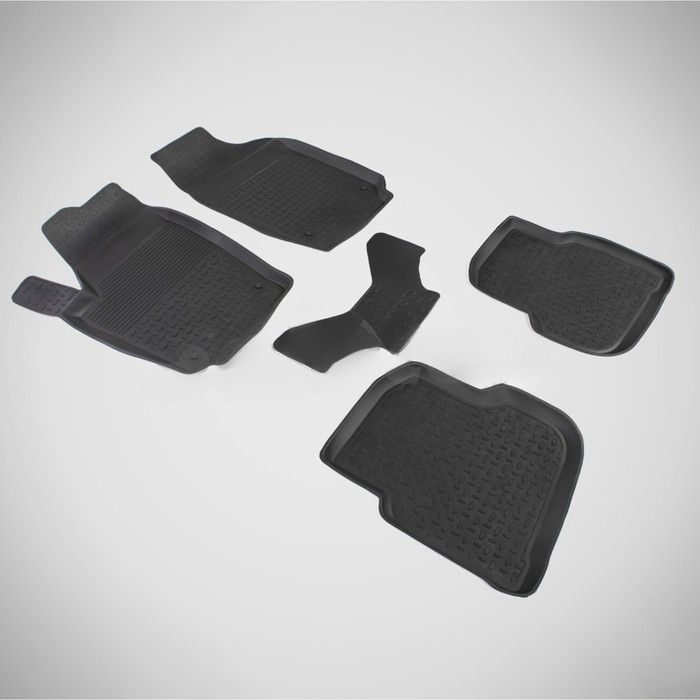 Коврики резиновые с высоким бортом для Volkswagen POLO, седан, 2010-