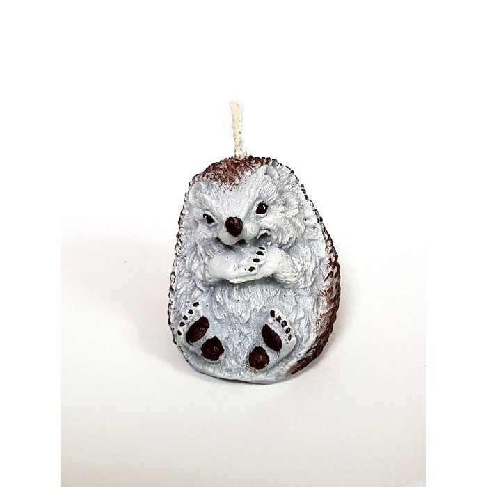 Свеча "Ёжик малыш" 3,5*4,5 серый