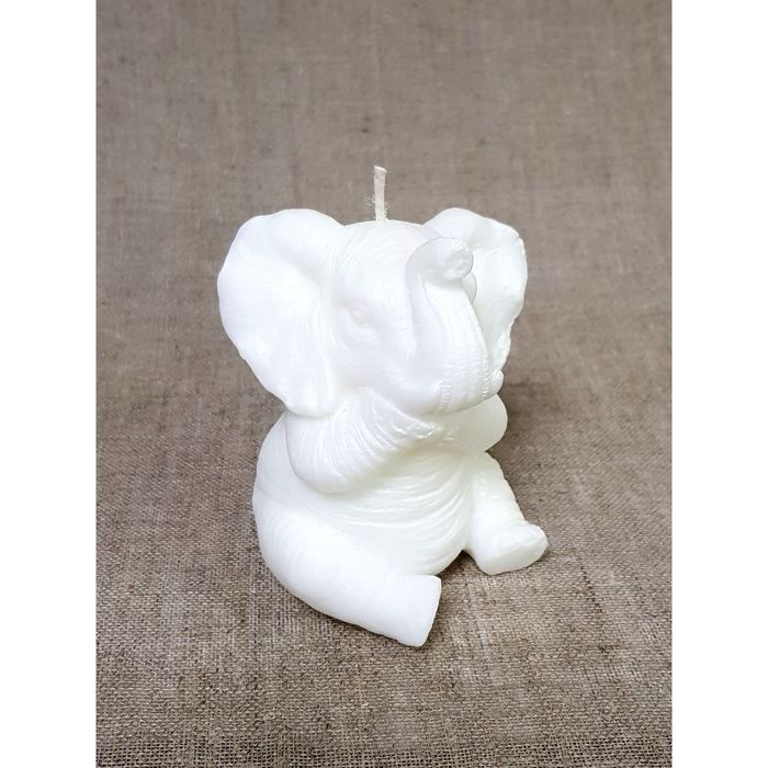 Свеча "Слон красавчик" 8*11,5 белый