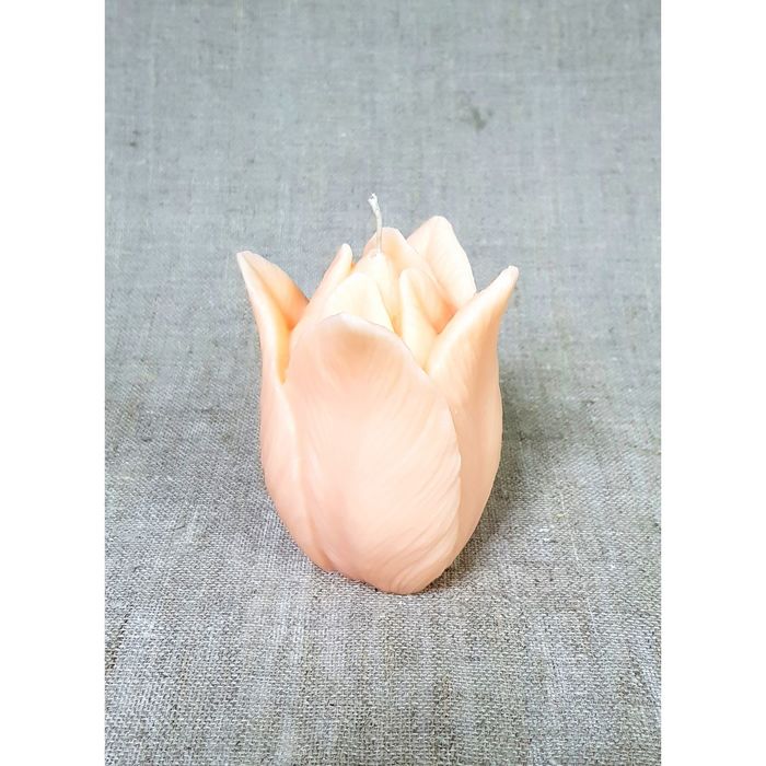 Свеча "Тюльпан" 10,5*7,5 абрикосовый