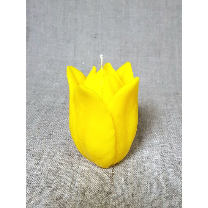 Свеча "Тюльпан" 10,5*7,5 желтый