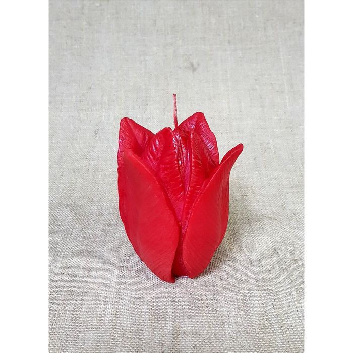 Свеча "Тюльпан" 10,5*7,5 красный