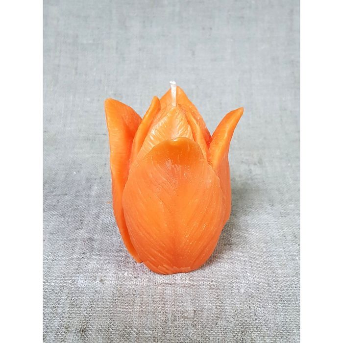 Свеча "Тюльпан" 10,5*7,5 оранжевый