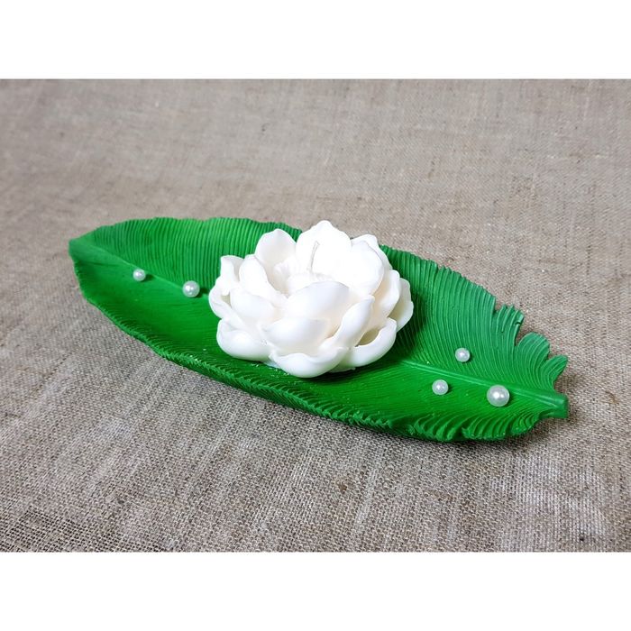 Свеча на подставке"Тропикана " белая