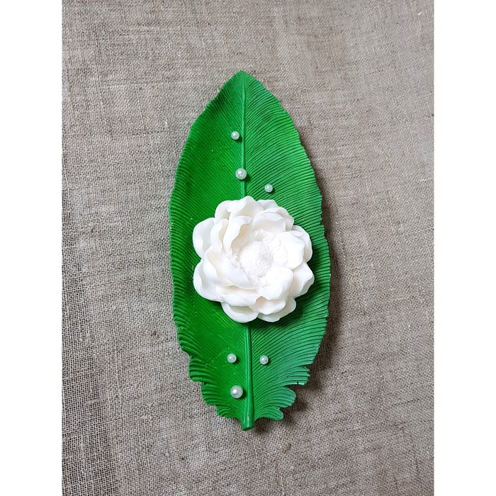 Свеча на подставке"Тропикана " белая