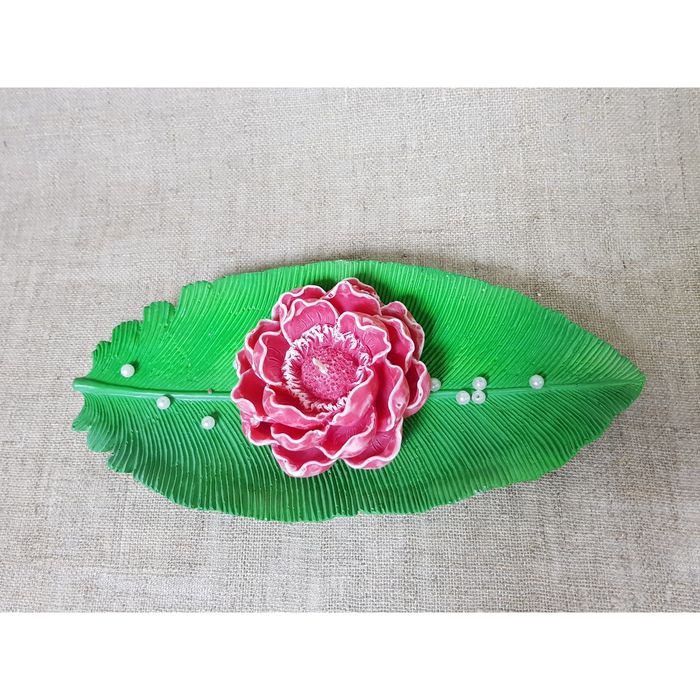 Свеча на подставке"Тропикана " красная