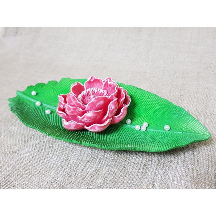 Свеча на подставке"Тропикана " красная