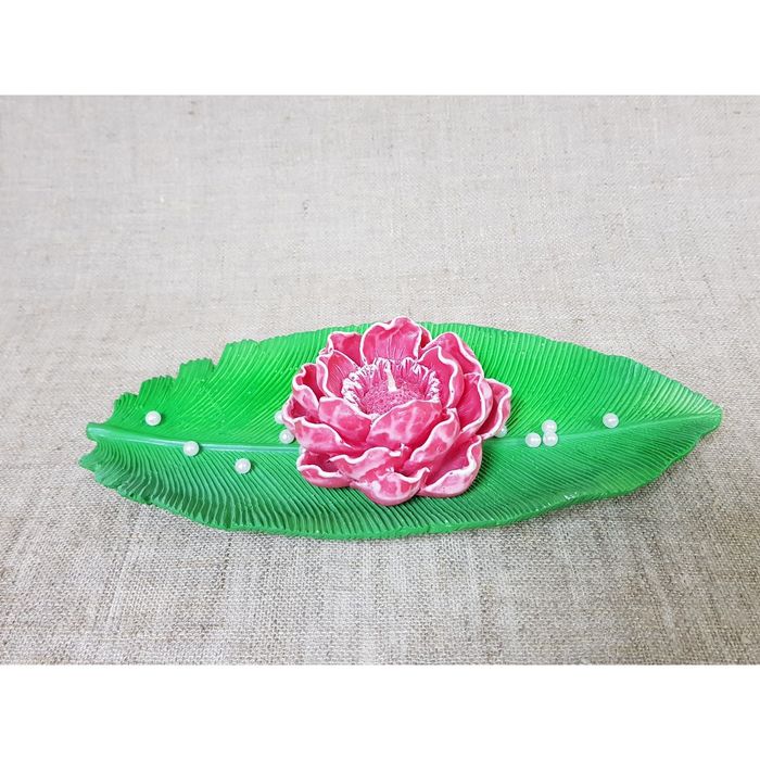 Свеча на подставке"Тропикана " красная