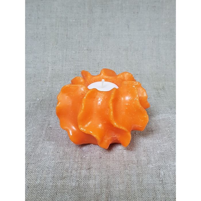 Свеча "Коралл" 12*8,5 оранжевая