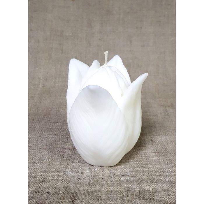 Свеча "Тюльпан" 10,5*7,5 белый