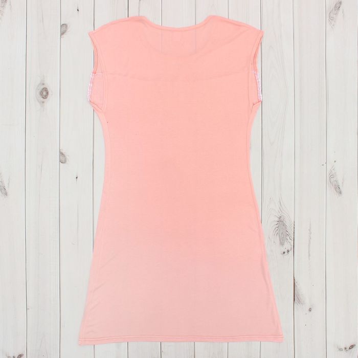 Сорочка домашняя женская "Ласса 2" вискоза цвет персиковый, р-р 46