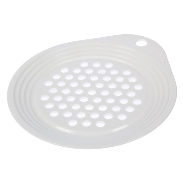 Терка круглая, на миску 17,3х19,3х1,6 см, цвет белый