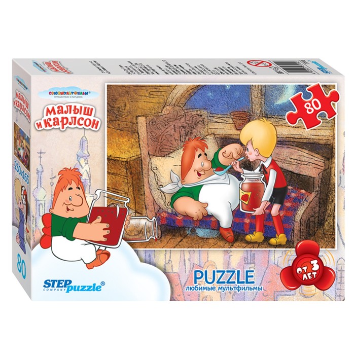 Пазл "Золотая серия -5 " (мультфильмы), 80 элементов, МИКС