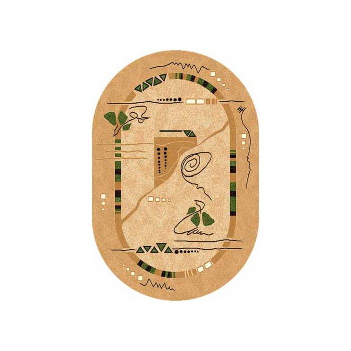 Ковёр БЦФ ПП LAGUNA_5305, 2*3,5, овал, BEIGE MР