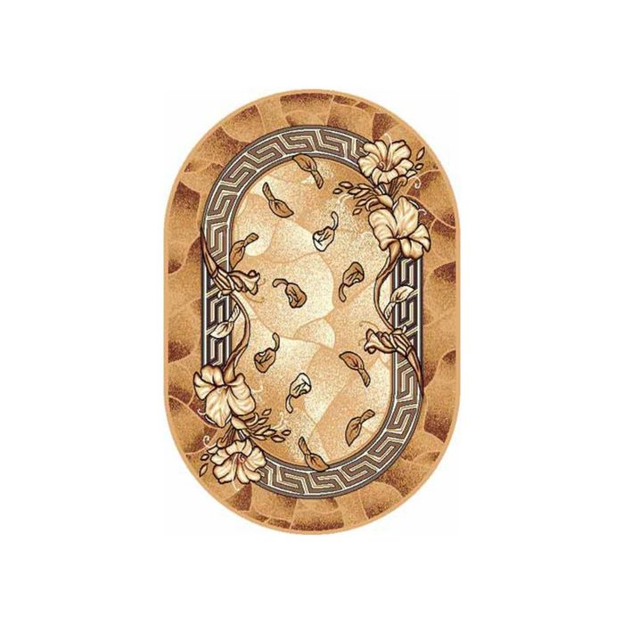 Ковёр БЦФ ПП LAGUNA_d201, 1,5*1,9, овал, BEIGE MР