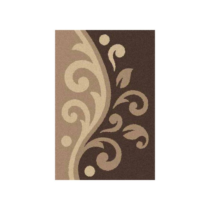 Ковёр Фризе ПП PLATINUM_t621, 1*2, прямоугольный, D.BEIGE-BROWN MР