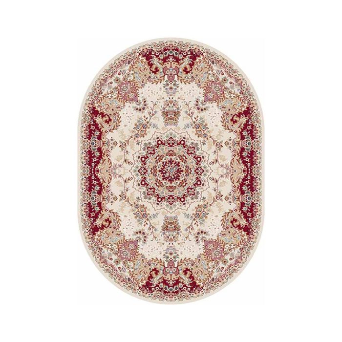 Ковёр Хит-Сет ПП SHAHREZA_d211, 0,8*1,4, овал, CREAM-RED MР