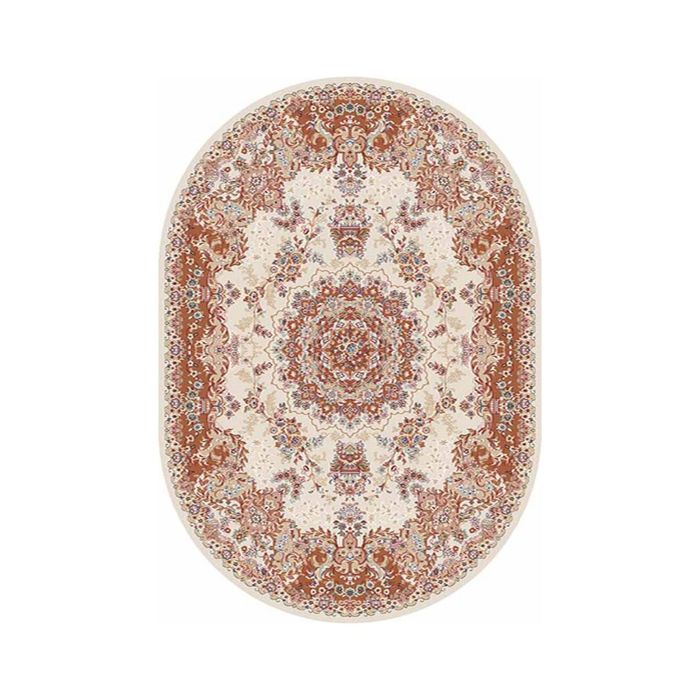 Ковёр Хит-Сет ПП SHAHREZA_d211, 0,8*1,4, овал, CREAM-TERRA MР