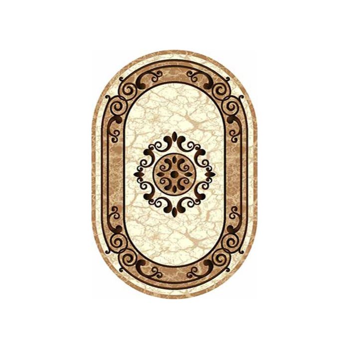 Ковёр Карвинг Фризе ПП VISION DELUXE_d045, 1,5*3, овал, CREAM MР