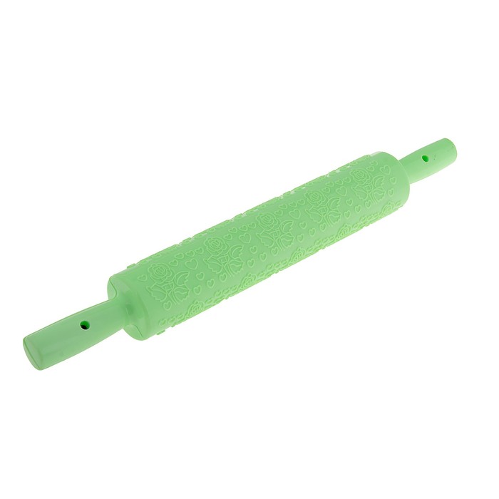 Скалка кондитерская фактурная 37 см "Розы"