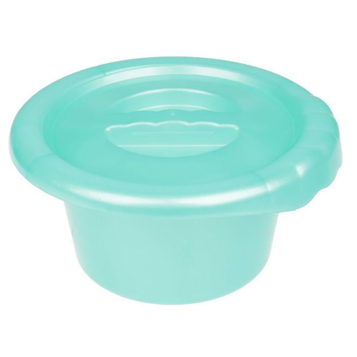 Горшок детский с крышкой, цвет зелёный