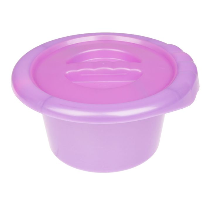 Горшок детский с крышкой, цвет фиолетовый