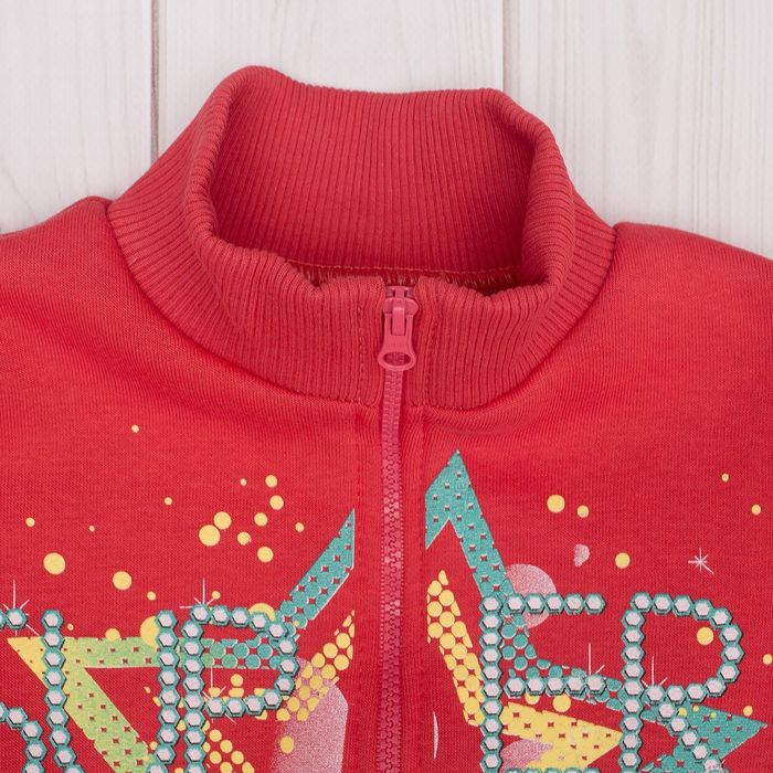 Комплект для девочки (куртка+брюки), рост 128 см, цвет коралловый Л766