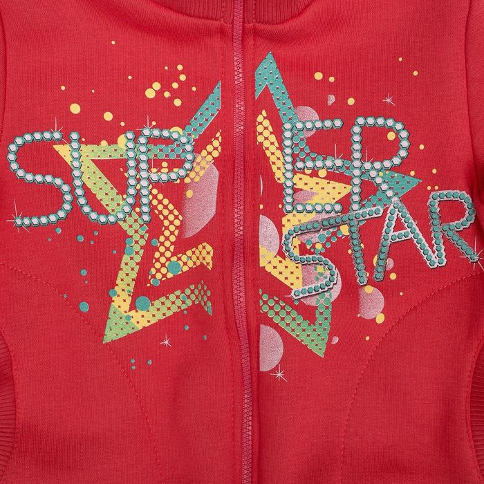 Комплект для девочки (куртка+брюки), рост 128 см, цвет коралловый Л766