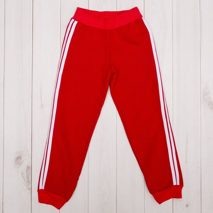 Брюки для девочки, рост 128 см, цвет красный Л770