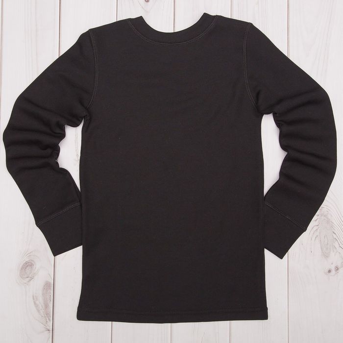 Лонгслив для мальчика, рост 152 см, цвет чёрный М810