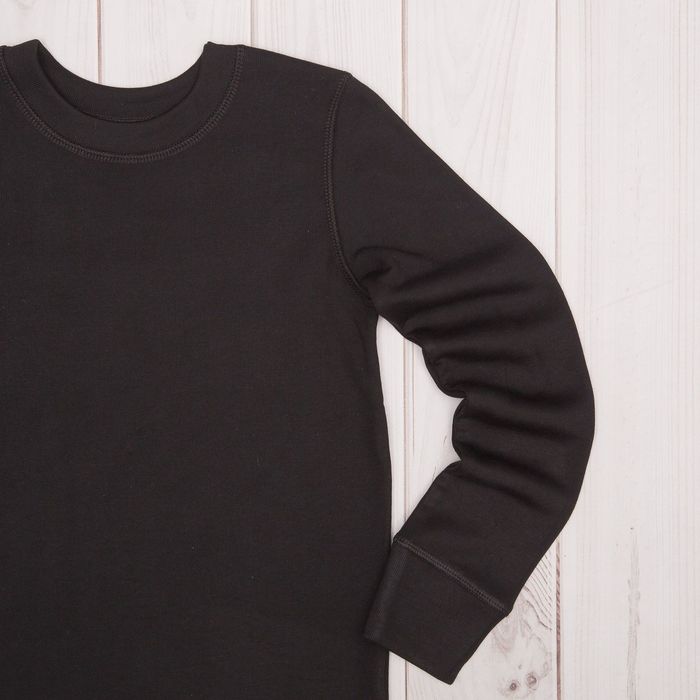 Лонгслив для мальчика, рост 152 см, цвет чёрный М810