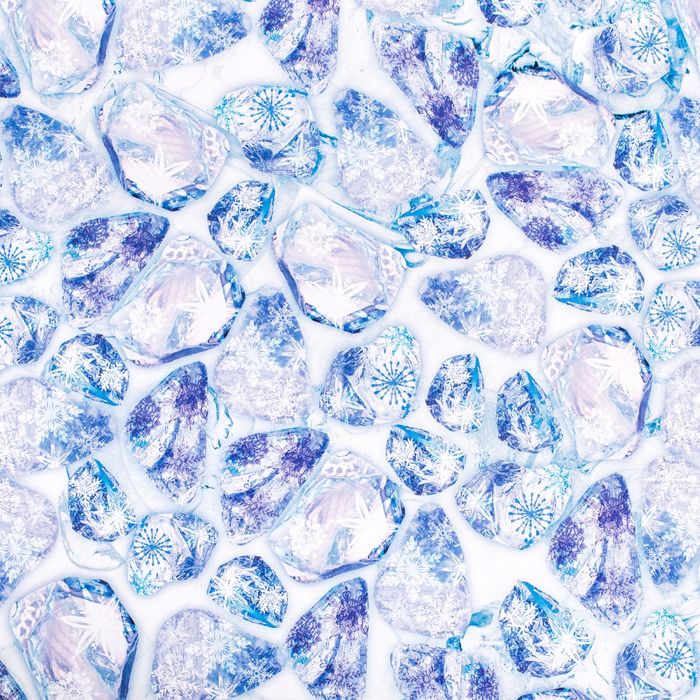 Бумага упаковочная глянцевая "Дыхание зимы",70х100 см