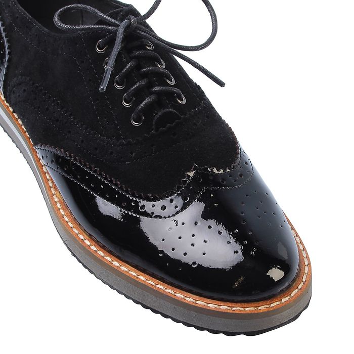 Полуботинки женские, цвет чёрный, размер 37