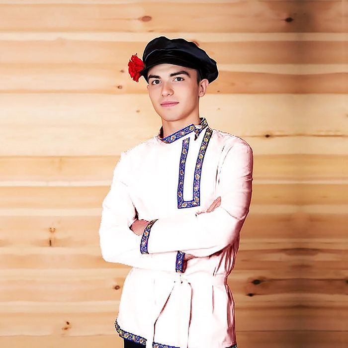 Косоворотка "Кузя", цвет зелёный, тесьма МИКС, рост 110-116 см