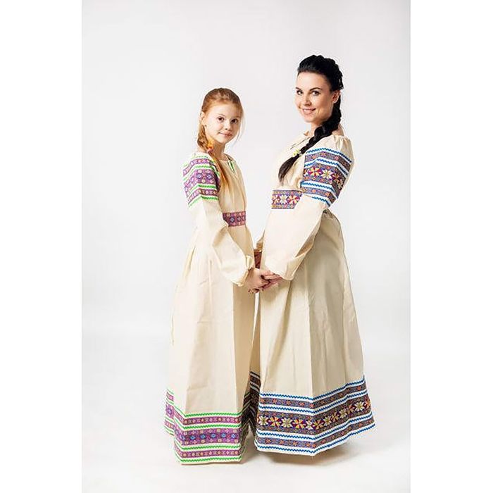 Платье "Василиса", рост 146-152 см, тесьма МИКС