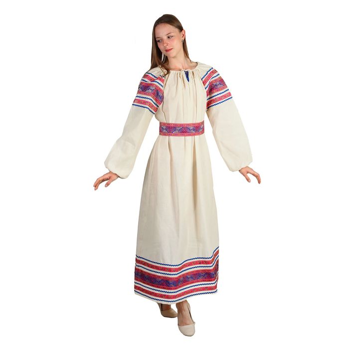 Платье "Василиса", р-р 48-50, тесьма МИКС