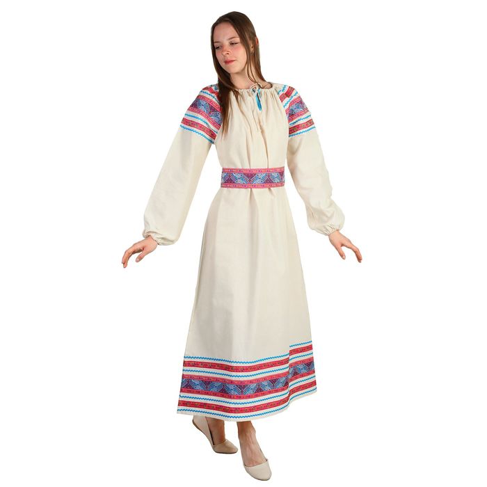 Платье "Василиса", р-р 40-42, тесьма МИКС