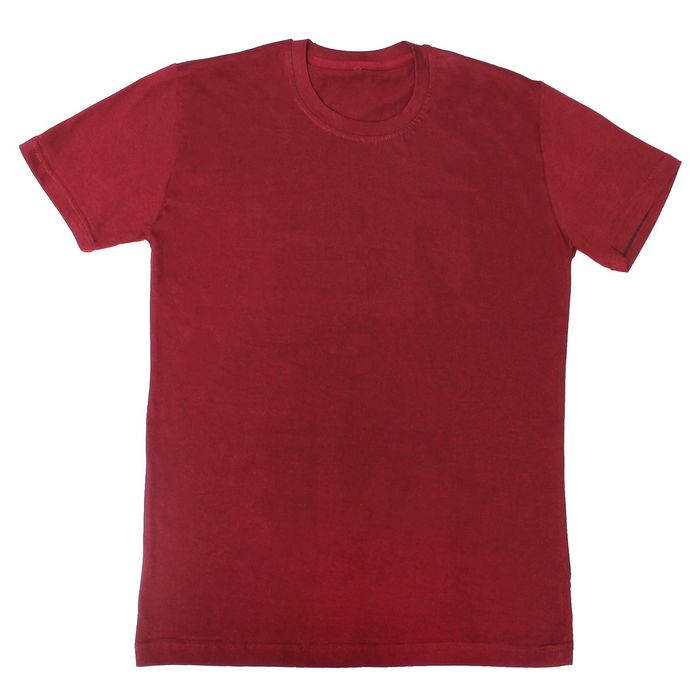 Футболка однотонная мужская цвет красный, р-р 46 (S)