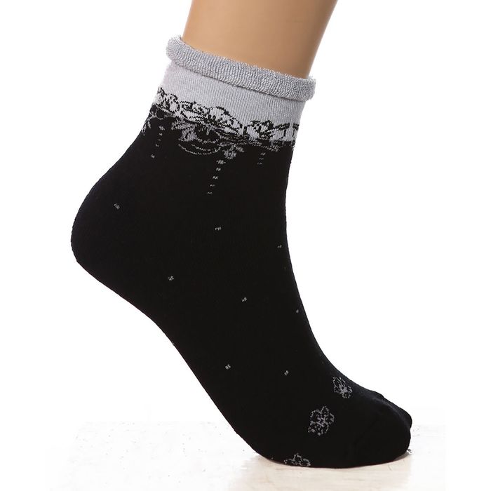 Носки женские плюшевые с15с965 цвет МИКС, р-р 23-25