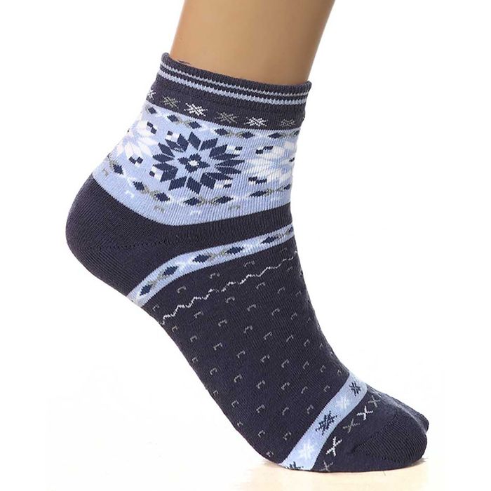 Носки женские плюшевые, цвет МИКС, размер 23-25