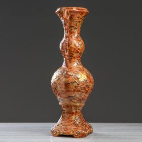 

Ваза напольная "Лоза", под малахит, коричневая, керамика, 76 см