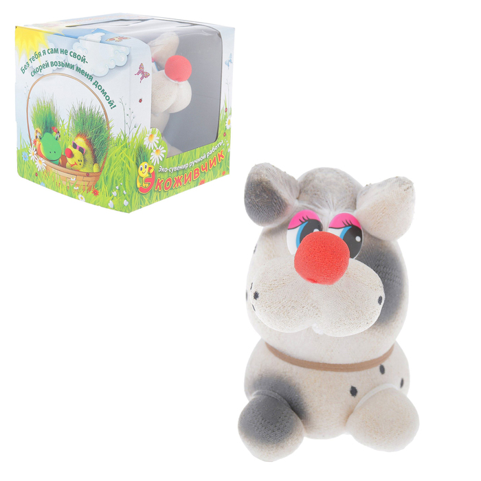 Растущая травка Экоживчик "Далматинец" подарочная упаковка