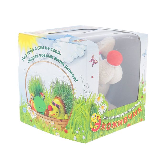 Растущая травка Экоживчик "Далматинец" подарочная упаковка